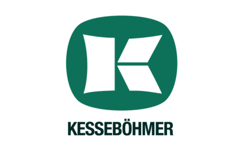 Green logo with stylized letter K